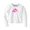 Kanu Surf Girl's Keri UPF 50+ Long Sleeve Rashguard, White, 4T view 1
