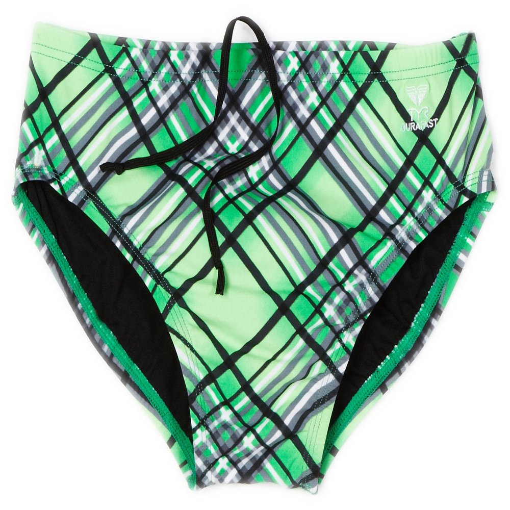 TYR Sport Boys' Aurora Splice Racer,Green,38
