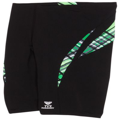 TYR Sport Boys' Aurora Splice Jammer,Green,34