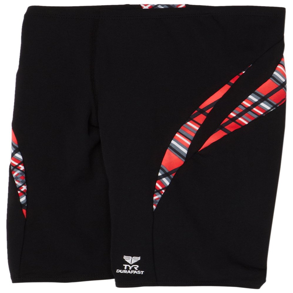 TYR Sport Boys' Aurora Splice Jammer,Red,36