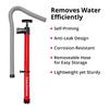 SeaSense Hand Bilge Pump - Self-Priming, Manual Bilge Pump for Water Removal on Small Boats, Kayaks, Canoes, Bilges or Any Place Water Collects - 18" x 20" Hose view 2