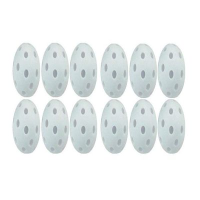 Champion Sports 1503875 Sports Plastic Golf Ball Set, White - Set of 12