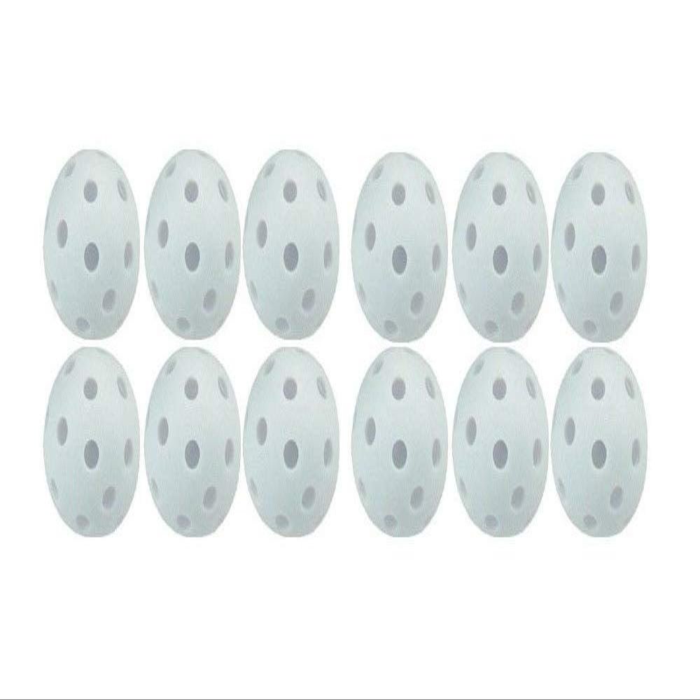 Champion Sports 1503875 Sports Plastic Golf Ball Set, White - Set of 12