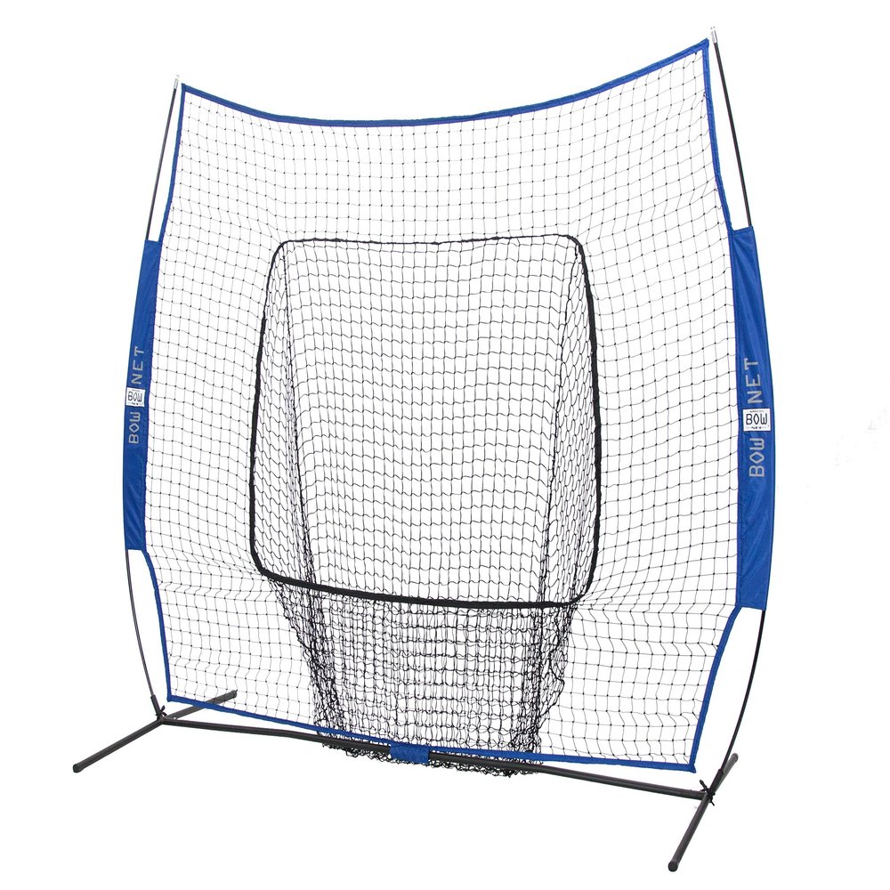 Bownet Big Mouth Replacement Net 7' x 7' - Royal Durable Practice Net - Fits Original 7x7 or Big Mouth - Perfect for Training, Baseball Field Drills, Practice Sessions, and Sports Training Use