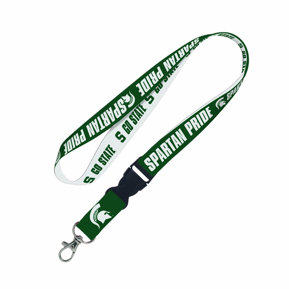 NCAA Michigan State Spartans Lanyard with Detachable Buckle