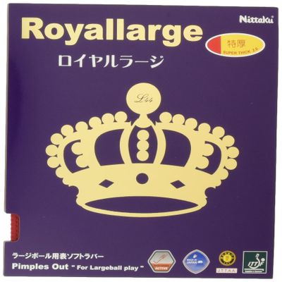 Nittaku NR-8559 Table Tennis Rubber, Royal Large, Large Ball, Red, Extra Thick