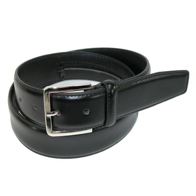 CTM Men's Leather Travel Money Belt, 38, Black