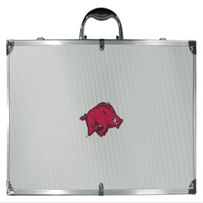 NCAA Siskiyou Sports Fan Shop Arkansas Razorbacks Stainless Steel BBQ Set w/Metal Case 8 piece Gray