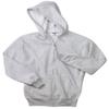 8 oz. 50/50 Fleece Full Zip Hood (993) Ash, M