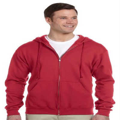 JERZEES - NuBlend Full-Zip Hooded Sweatshirt - 993MR - True Red - Medium