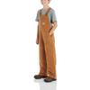 Carhartt Boys' Insulated Canvas Overalls, Carhartt Brown Duck - Lined, 6 view 3