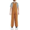 Carhartt Boys' Insulated Canvas Overalls, Carhartt Brown Duck - Lined, 6 view 4