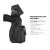 Fox Outdoor Products SAS Tactical Leg Holster, Left, 5", Black view 2