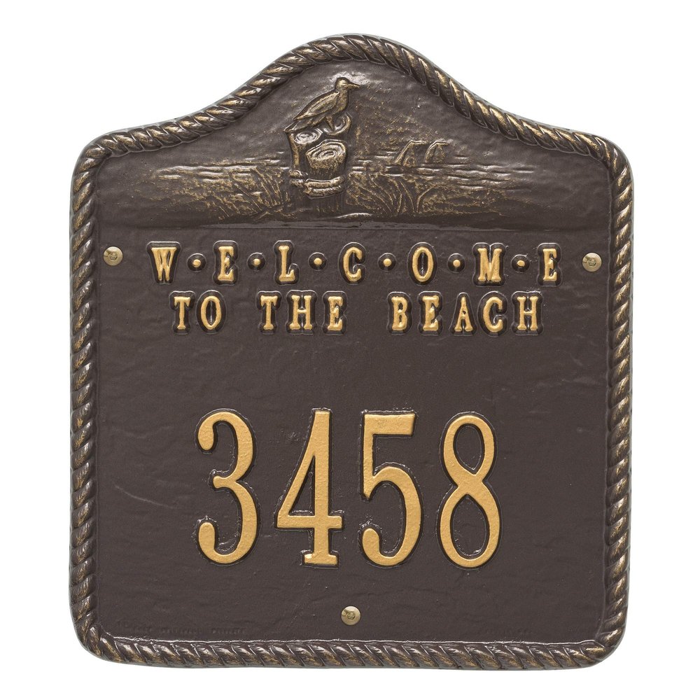 12.5 in. Welcome to The Beach Wall Plaque