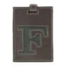 Ganz - Luggage Tag - Metallic Initial - F - Lt Pink with Silver F view 1