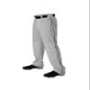 Alleson Athletic Men's Baseball Pants with Braid, Grey/Dark Green, X-Large view 1