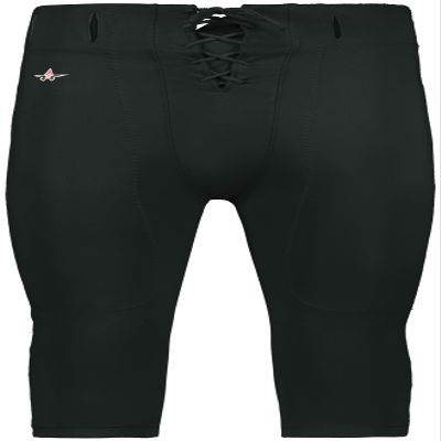 Alleson Athletic Mens Practice Football Pant, No Pads, Black, 4X-Large