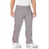Alleson Athletic Men's Baseball Pants with Braid, Grey/Scarlet, Small view 2