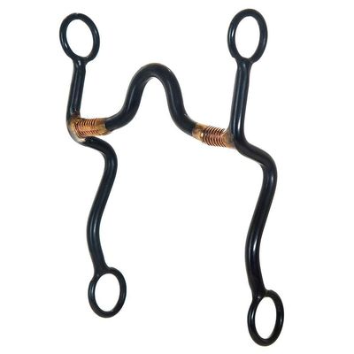 Aime Imports Copper Wrapped Solid Ported Bit Black
