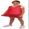 Micro Mesh Scrimmage Vests with Comfort designed waist for easy on, easy off (Youth, Red) view 1