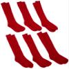 Jefferies Socks Little Boys' School Uniform Acrylic Cable Knee High (Pack of 6), Red, 10-12 view 1