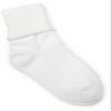 Jefferies Socks Little Boys' School Uniform Organic Cotton Seamless Turn Cuff (Pack of 6), White, 9-11 view 1
