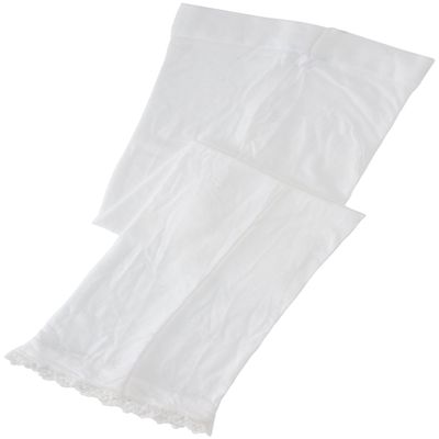 Jefferies Socks Little Girls' School Uniform Daisy Footloose Tight (Pack of 2), White, 6-8