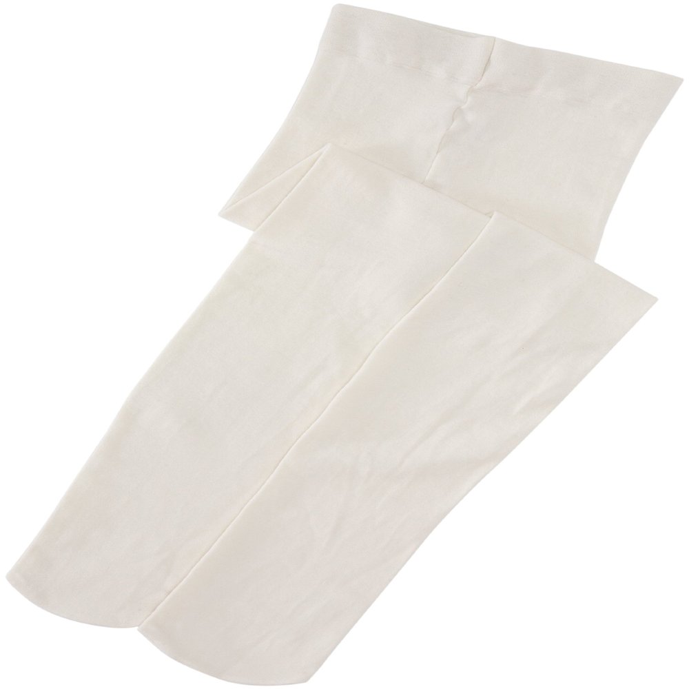 Jefferies Socks Girls 2-6x Pima Cotton Tight, Ivory, 10-14