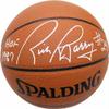 Signed Rick Barry Ball - Autographed Basketballs view 1