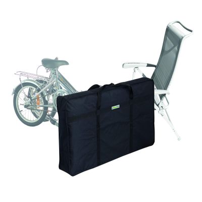 Eurotrail S Folding Carry/Storage Bag for Awnings, Chairs or Folding Bicycles, 116 x 60 x 20 Centimeters, Black