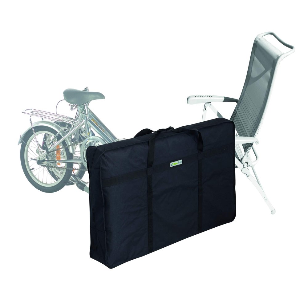Eurotrail S Folding Carry/Storage Bag for Awnings, Chairs or Folding Bicycles, 116 x 60 x 20 Centimeters, Black