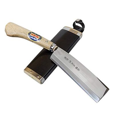 HONMAMON "AZUMASYUSAKU Polished Hatchet 180mm (ABT 7.1 Inch) for Right Hander, Blade Edge : Shirogami Steel