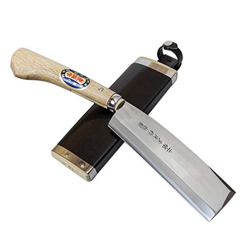HONMAMON "AZUMASYUSAKU Polished Hatchet 180mm (ABT 7.1 Inch) for Right Hander, Blade Edge : Shirogami Steel