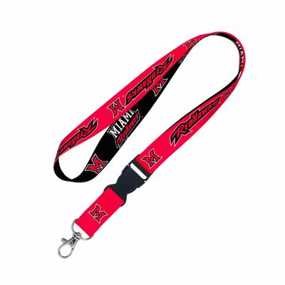 NCAA Miami Ohio Redhawks Lanyard with Detachable Buckle
