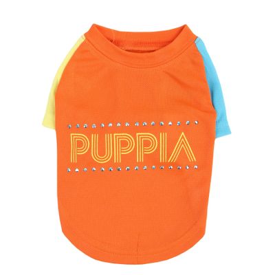 Authentic Puppia Nimble Tee-Shirt, Orange, Large