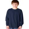 5400B Gildan Youth Heavy Cotton Long Sleeve T-Shirt - Navy - Small