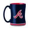MLB Atlanta Braves 14-Ounce Sculpted Relief Mug view 1