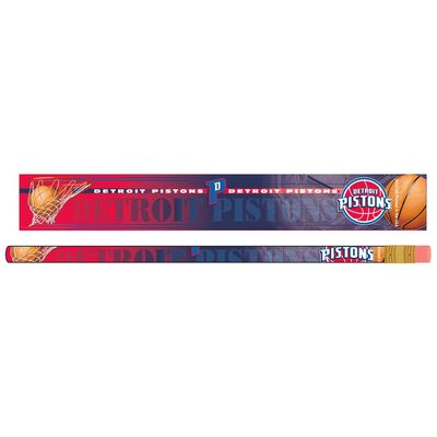 NBA Detroit Pistons Pencil (6 Pack), Black