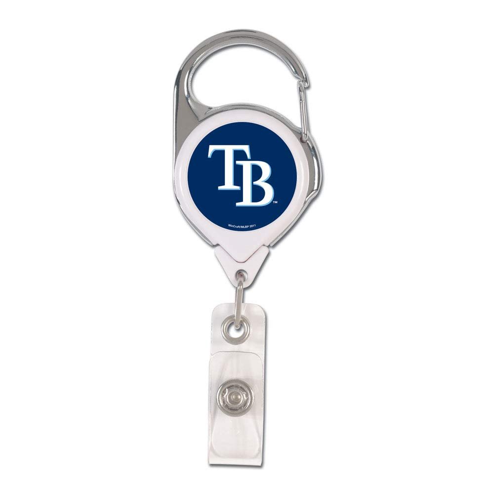MLB Tampa Bay Rays Retractable 2S Prem Badge Holders, Black