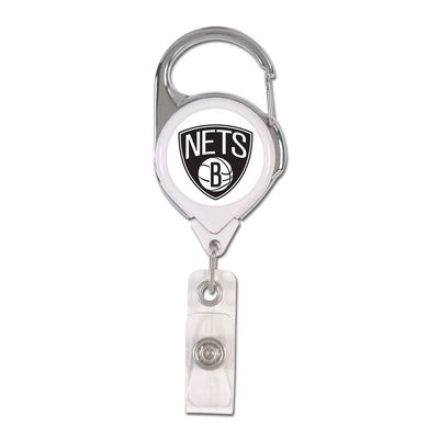 WinCraft NBA Brooklyn Nets Retractable 2S Prem Badge Holders, Black