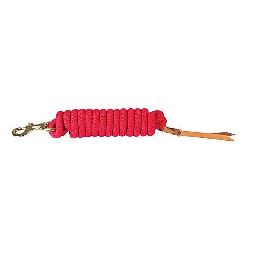 Aime Imports Basic Cowboy Braided Lead Rope Red