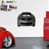 2010 Cyber Gray and White Camaro Front 52x31 inch Wall Skin view 1