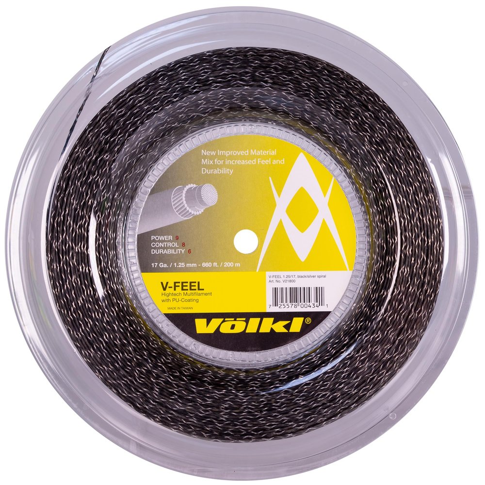 Volkl V-Feel | Tennis Racquet String | Comfort & Power | Soft Polyurethane Multifilament