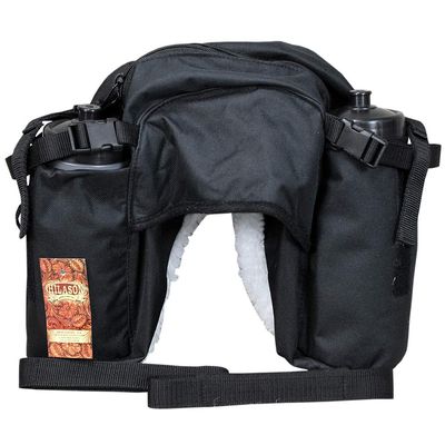 Aime Imports Western 600 Denier Bottle Holder Cantle Bag Black