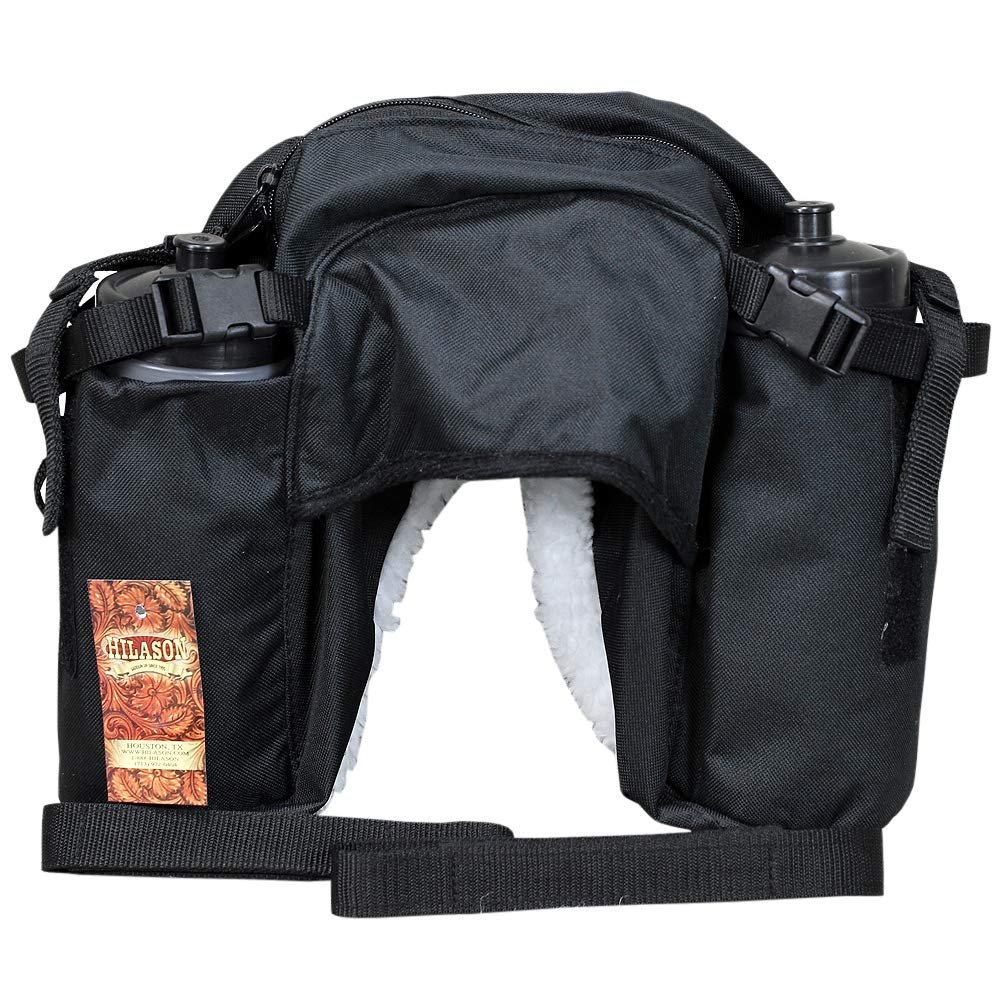 Aime Imports Western 600 Denier Bottle Holder Cantle Bag Black