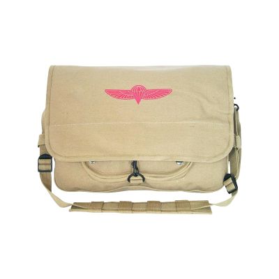Fox Outdoor Products Israeli Paratrooper Bag, Khaki, 11" x 15" x 4"
