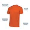 Augusta Sportswear Men's Wicking T-Shirt, Medium, Orange view 3