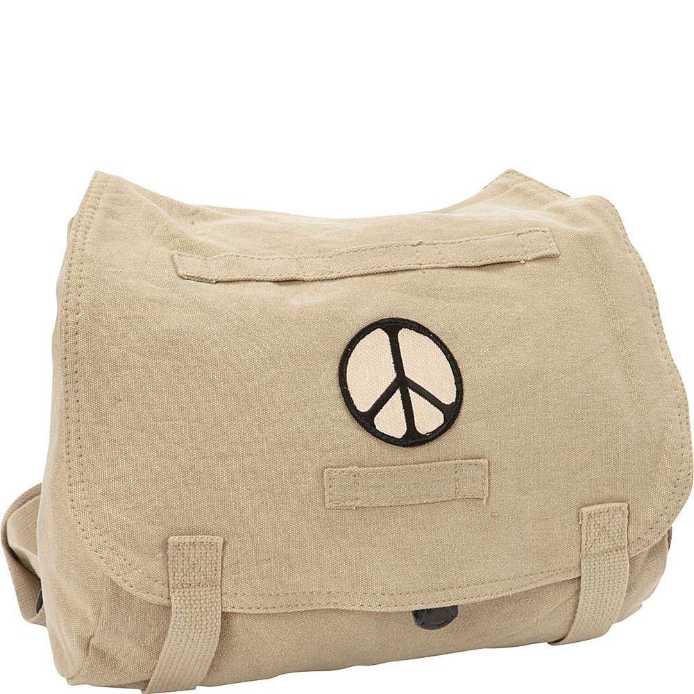 Fox Outdoor Products Retro Hungarian Shoulder Bag, Peace Khaki, 43-098