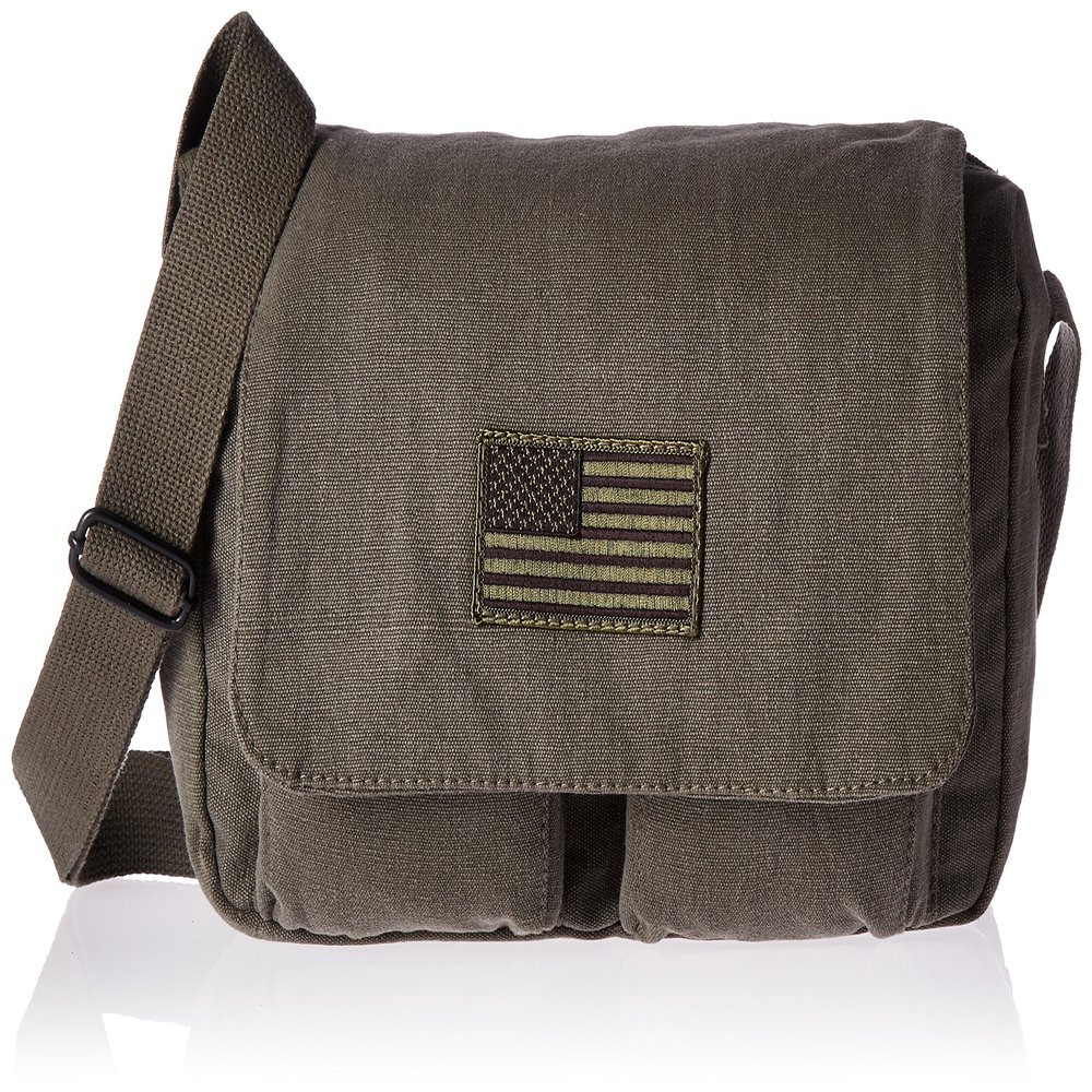 Fox Outdoor Products Retro Departure Shoulder Bag, USA Olive Drab