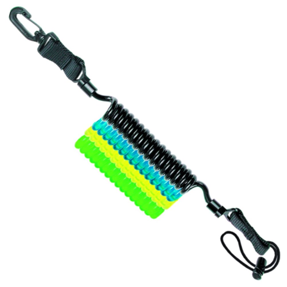 Innovative Swivel Colored Coil Lanyard (Black)